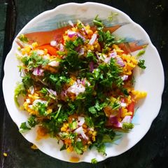 Leftover Poha tomato Chat A picture of Leftover Poha tomato Chat.