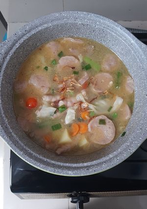 Foto resep Sayur sop bening ceker bakso