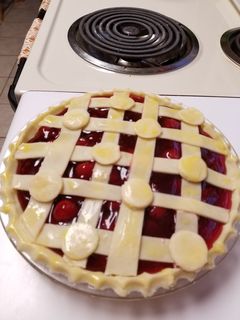 A picture of 'In a Jiffy' Cherry Pie.