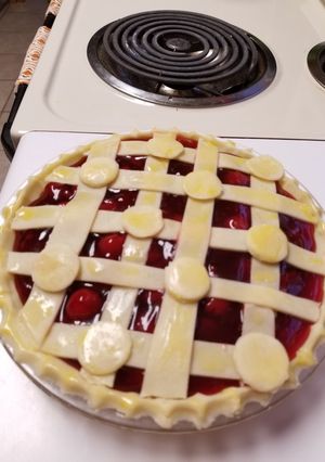 A picture of 'In a Jiffy' Cherry Pie.