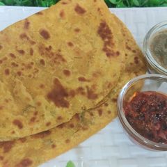 Sattu paratha A picture of Sattu paratha.