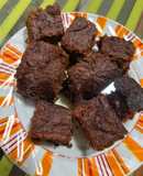 Mango chocolate fudge brownie