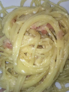 Una foto de Pasta carbonara