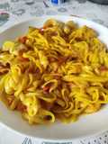 Tallarines con pescado