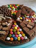 Torta pizza de brownie