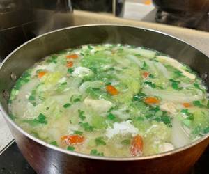 Cara Memasak Cepat Sop sawi putih vs telor Praktis Enak