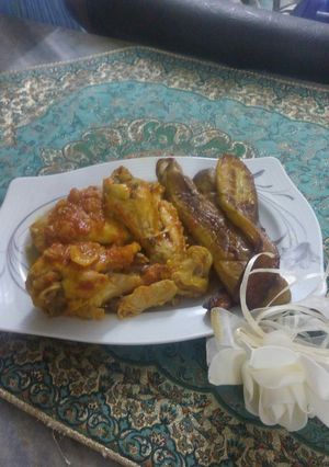 عکسی از دستور خورش مرغ و بادمجان