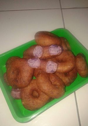 Foto resep Donat ubi ungu tanpa telur