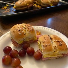 A picture of Breakfast sliders.