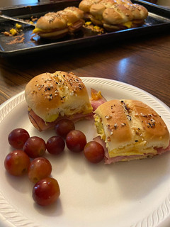 A picture of Breakfast sliders.