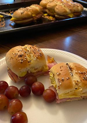 A picture of Breakfast sliders.