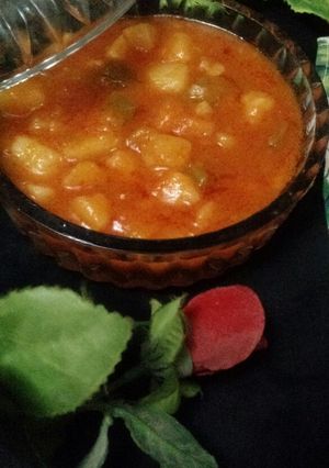 A picture of SHIMLA MIRCH,TIMATAR ALOO.