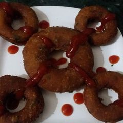 Poha doughnut A picture of Poha doughnut.
