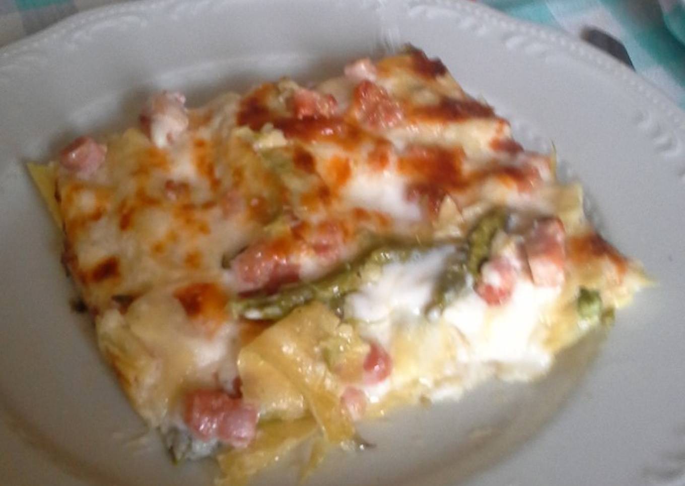 PASTICCIO DI FINOCCHI ASPARAGI e con lo speck