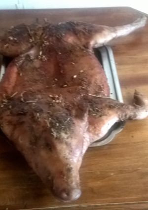 Una foto de Cochinillo a la parilla para la navidad