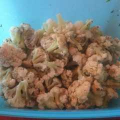 A picture of Coliflor sin olor y al microondas.