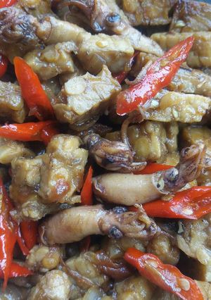Foto resep Tempe asin cumi praktis cepat mantap