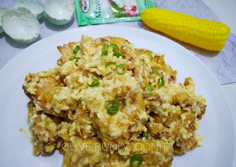 Cara Gampang Menyiapkan Jagung krispi saus telur asin yang Enak