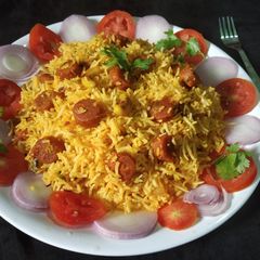 A picture of Rajasthani Govind Gatta pulao.