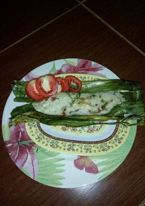Foto resep Nasi bakar ayam teri