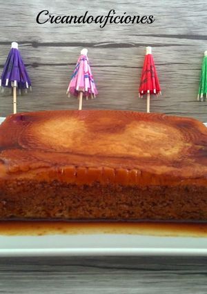 Foto principal de Flan de manzana en microondas