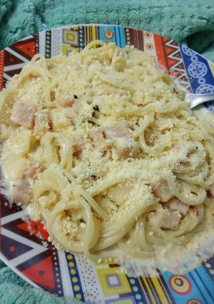 Una foto de Spaghetti con Falsa Caruso