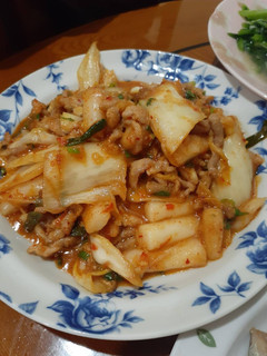 韓式泡菜豬肉炒年糕 的食譜成品照片