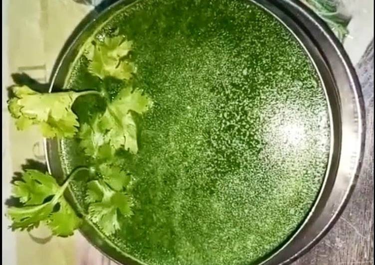 Recipe of Quick Coriander &amp; Mint Chutney