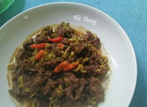 Hình của món Thịt Bò Kho Sả Ớt.