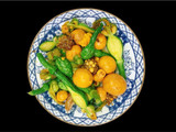 Trứng gà non xào bí nụ
