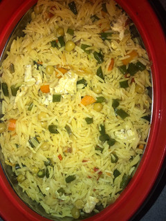 A picture of Egg fried rice.