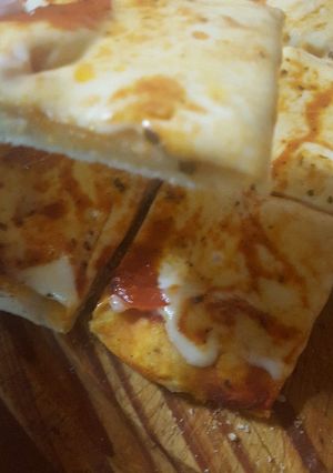 Una foto de Pizza casera!!