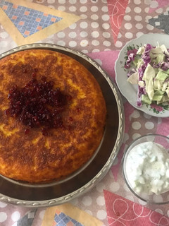 عکسی از دستور ته چین مرغ زعفرونی😍