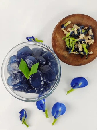 Langkah Gampang Membuat Resep Manisan Kolang-Kaling Biru Telang yang Menggugah Selera Anti Ribet, Bisa Manjain Lidah