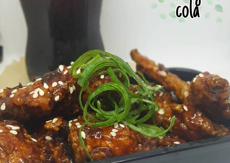 Cara memasak Chicken Wings Cola, Bikin Ngiler