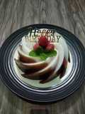 Puding dua layer coklat dan susu lecy