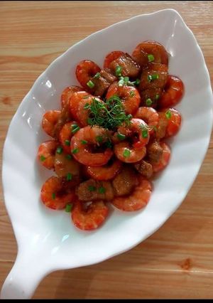 Hình của món Tép rang thịt.