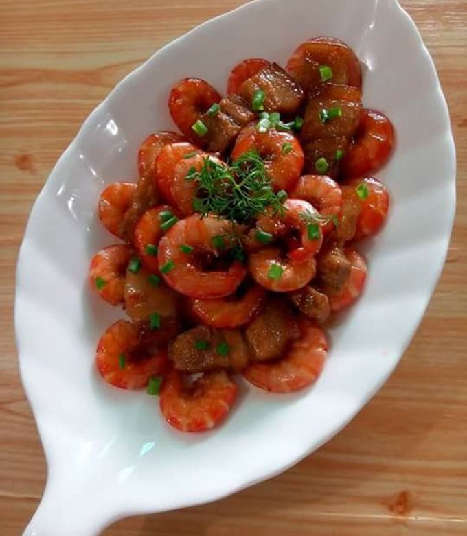 Hình của món Tép rang thịt.