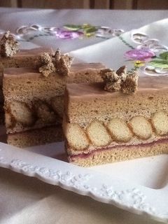 Melta kávé szelet cékla lekvárral recept fotója