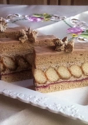 Melta kávé szelet cékla lekvárral recept fotója