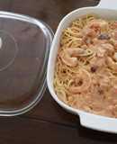 Spaghetti con camarones