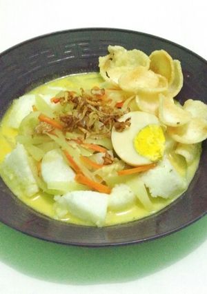 Foto resep [Labu Siam] Lontong Sayur Labu Siam Wortel