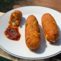 A picture of Mix vegetables & cheese kebab(winter special).