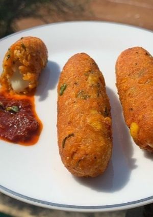 A picture of Mix vegetables & cheese kebab(winter special).