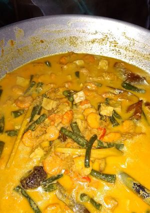 Foto resep Gulai udang kacang panjang dan tempe #5resepterbaruku