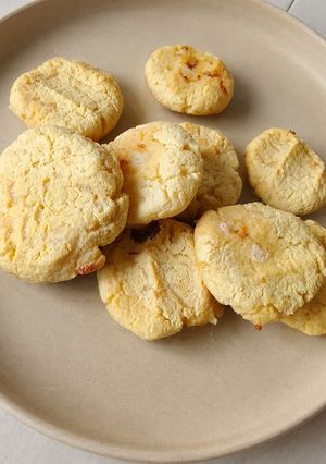 Una foto de Galletas de maíz y arroz con queso