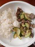 H332. Tumis Ati Ayam dan Zuccini (17 month+)
