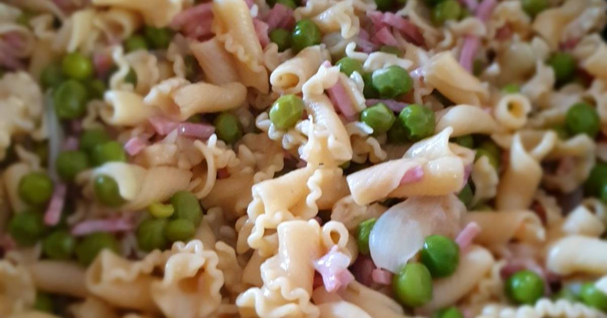 Pates jambon petit pois façon risotto. posterestival de poupi Cookpad