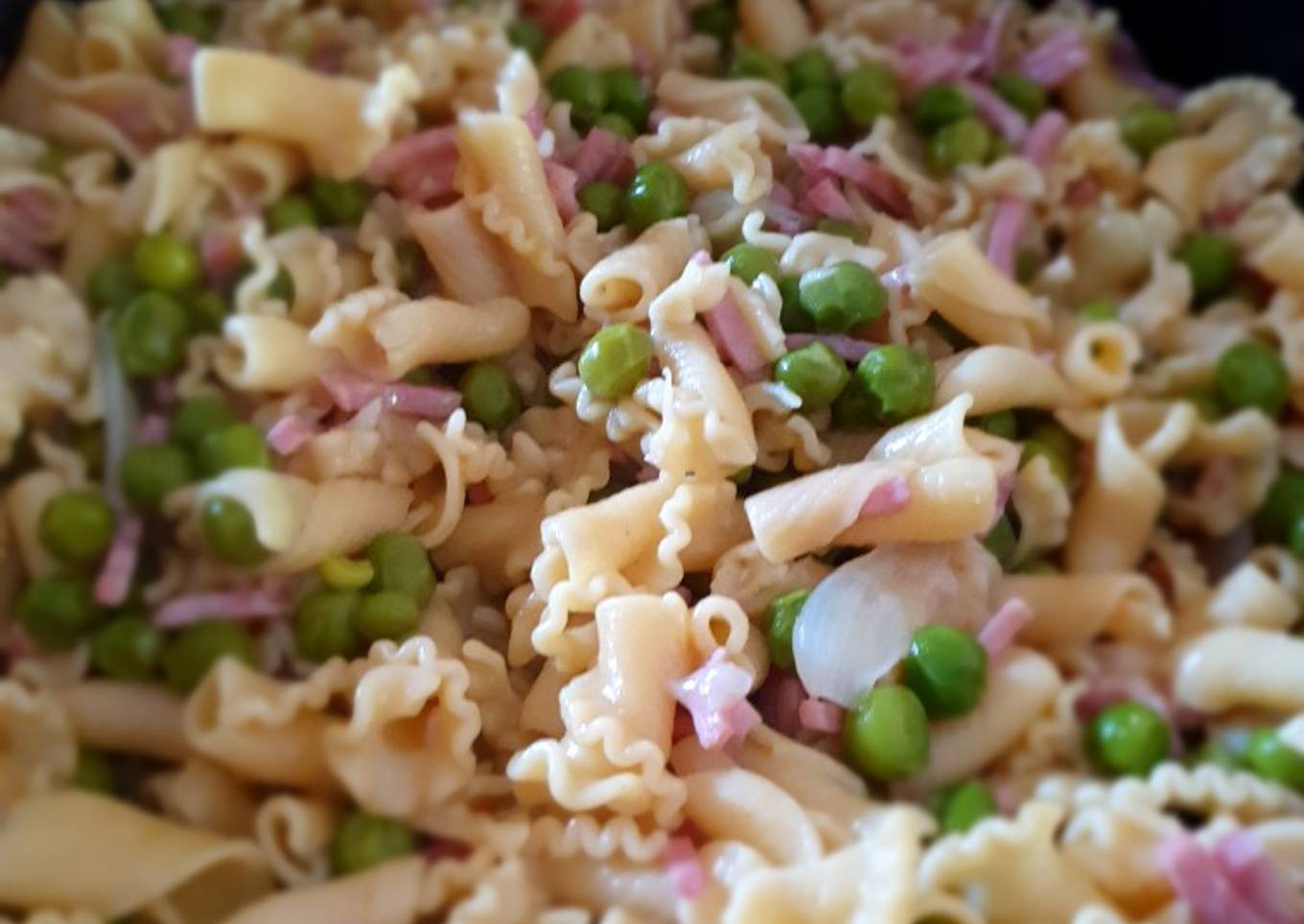 Pates jambon petit pois façon risotto. #posterestival