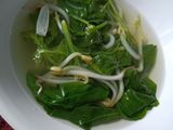 Sayur Bayam kuah bening